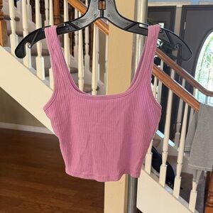 Lavender Ribbed Women's Tank Top